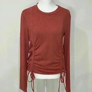 Ribbed Ruched Top